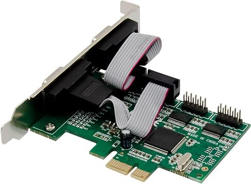 Inline PCIe Serial Card, 4 Port RS-232 Interface, D-Sub 9, CH384L, Low Profile Brackets, UART Interface, High Data Rate, 76619E in Saudi Arabia