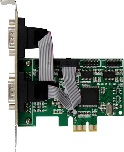 Inline PCIe Serial Card, 4 Port RS-232 Interface, D-Sub 9, CH384L, Low Profile Brackets, UART Interface, High Data Rate, 76619E in Saudi Arabia