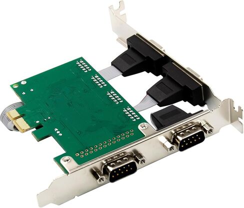 Inline PCIe Serial Card, 4 Port RS-232 Interface, D-Sub 9, CH384L, Low Profile Brackets, UART Interface, High Data Rate, 76619E in Saudi Arabia