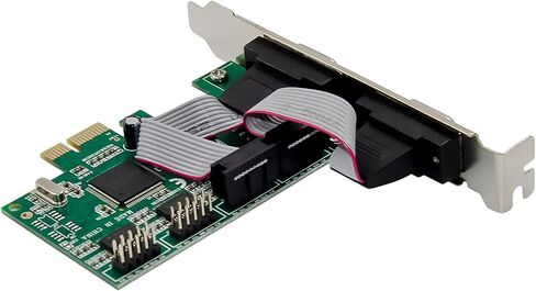 Inline PCIe Serial Card, 4 Port RS-232 Interface, D-Sub 9, CH384L, Low Profile Brackets, UART Interface, High Data Rate, 76619E in Saudi Arabia