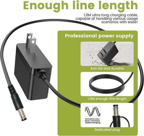 26V Charger Compatible with Tikom V500 Suirviz U8 Cordless Stick Vacuum Cleaner Replacement Vacuum Li-ion Battery Adapter Power Supply Cable Cord in Kuwait