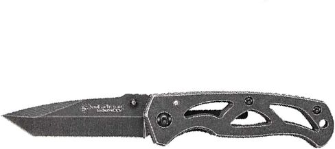 Smith & Wesson ExtremeOps CK404 6.23in High Carbon S.S. Folding Knife with 2.65in Tanto Blade and Stainless Handle for Outdoor, Tactical, Survival and EDC in Kuwait