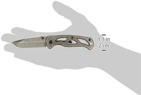 Smith & Wesson ExtremeOps CK404 6.23in High Carbon S.S. Folding Knife with 2.65in Tanto Blade and Stainless Handle for Outdoor, Tactical, Survival and EDC in Kuwait