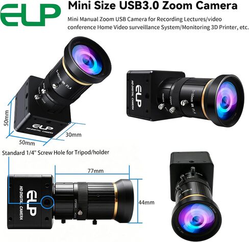Global Shutter USB3.0 Camera Manual Zoom Webcam, High Speed 200FPS/60FPS in Saudi Arabia