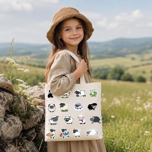 120PCS Sheep Stickers, Sheep Party Favors Birthday Party Decorations Vinyl Waterproof Farm Animal Stickers for Water Bottle Laptop Luggage Helmet Gifts for Teens Boys Girls Adult in Kuwait