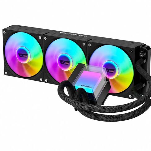 darkFlash CB360 360mm AIO Liquid CPU Cooler, 300W TDP, ARGB PWM Fans, White in Saudi Arabia