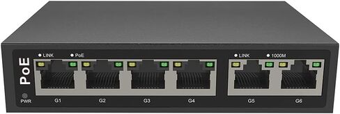 110W 4CH Full Gigabit Unmanaged PoE Switch Support IEEE 802.3 af/at PoE Standard, Plug-and-Play, 30W Max Power Per Port,POE4CH-110W in Saudi Arabia