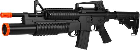 320 FPS AEG M4 Airsoft Rifle Electric Gun w/Triple Shot Launcher & Hi Capacity Magazine in Kuwait