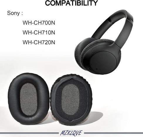 WH-CH710N Ear Pads - Replacement Earpads for Sony WH-CH720N, WH-CH710N, WH-CH700N Headphones(Black) in Saudi Arabia