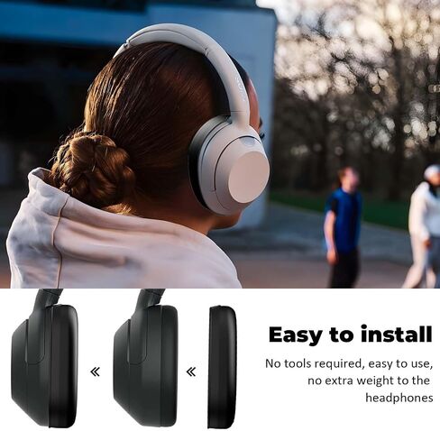أغطية حافظة من السيليكون لسماعات Sony UltWear، غطاء حافظة مضاد للخدش، وسائد أذن قابلة للغسل بديلة لملحقات سماعات الرأس اللاسلكية Sony Extra Bass ULT Wear WH-ULT900N (أسود) in Kuwait