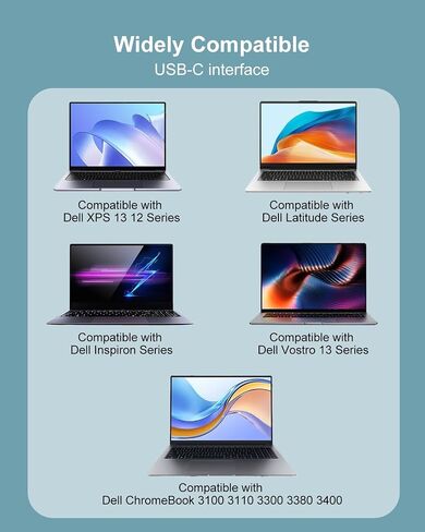 65W Charger Compatible with Dell Chromebook 11 13 USB C Adapter in Saudi Arabia