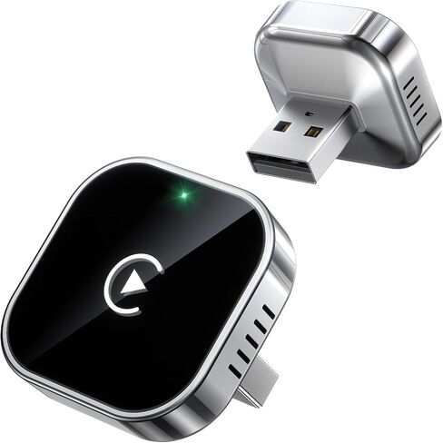 Teeran Wireless CarPlay Adapter for iPhone (2026 Upgraded), Mini Plug & Play for Cars with Factory Wired Apple CarPlay, Fast & Stable Connection, Easy Setup, Wide Vehicle Compatibility USB & USB C in Saudi Arabia