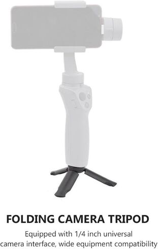 4Pcs Foldable Phone Tripod and Broadcast Video Tripod with 1/4 Inch Screw for Smartphones and Mini Cameras Portable Desktop for Vlogging Live Streaming and Video Recording in Saudi Arabia