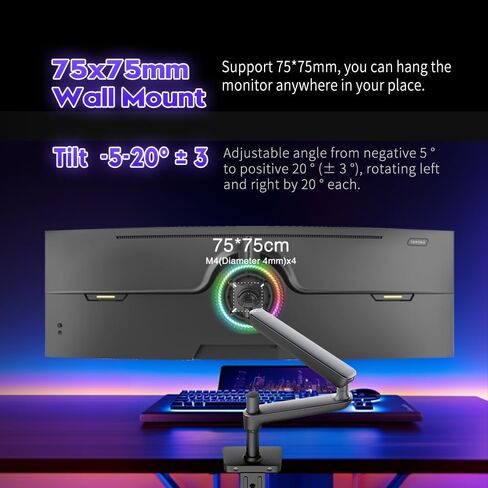 Viewedge 49" Curved Monitor Ultrawide Gaming 120Hz DQHD Computer Monitor in Saudi Arabia