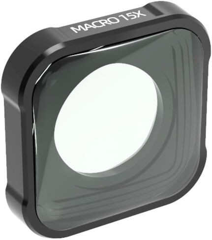 CHICHIYANG Upgrade Aluminum Alloy + Optical Glass 5X Macro Close Up Lens Filter for Go-pro Hero 9/11 Black Action Camera in Saudi Arabia