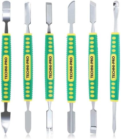 Techni-Pro TNP100214KT - MtlPry6pKT Opening Pry Tools w/Ergonomic Handle, Double Head, Metal, 6 Pcs in Saudi Arabia