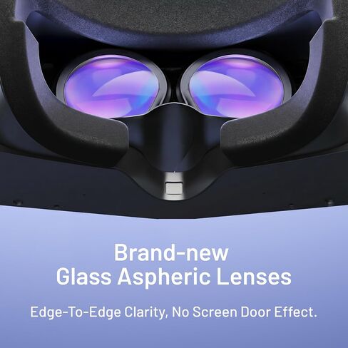 سماعة رأس Pimax Crystal Light VR مع وحدات تحكم، وشاشة QLED 8K مع تعتيم محلي، وخفيفة الوزن ومريحة، لسيمز الطيران، وiRacing وألعاب الكمبيوتر، إصدار الدفع الكامل in Saudi Arabia