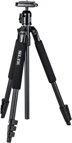 Slik Video Sprint III Travel Tripod w/Sprint Video Head for Mirrorless/DSLR Sony Nikon Canon Fuji Cameras and More - Black (617-521) in Kuwait
