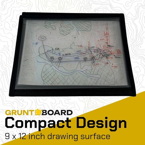 مجلس إحاطة المعركة لـ IBOLC ، West Point ، Opord Brief Plexiglass Board ، Army ، Stealth Black (9 × 12) in Kuwait