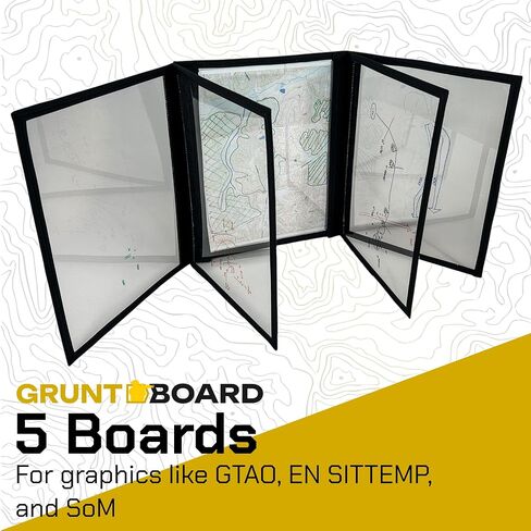 مجلس إحاطة المعركة لـ IBOLC ، West Point ، Opord Brief Plexiglass Board ، Army ، Stealth Black (9 × 12) in Kuwait