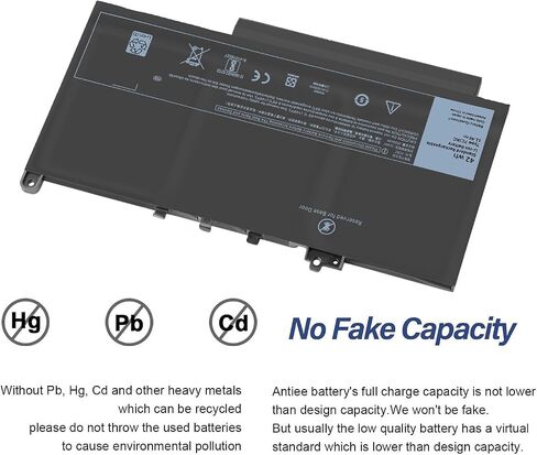 7CJRC Laptop Battery for Dell Latitude 7270 7470 E7270 E7470 Series 21X15 021X15 KNM09 0KNM09 TX283 0TX283 451-BBSW 451-BBWR 11.4V 42Wh in Saudi Arabia