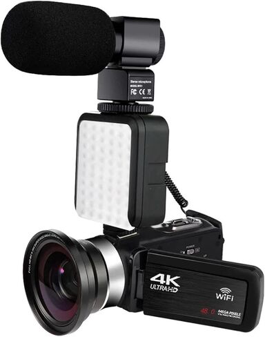 4k Digital Camera High-Definition Video Recorder with Microphone and Touch Screen for Sports and Action Photography(D) in Saudi Arabia