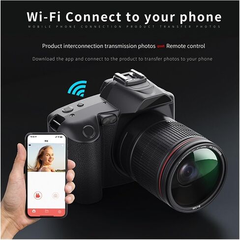 Professional Digital Camera HD 4K WiFi with 16X Zoom Night Vision with Microphone in Saudi Arabia