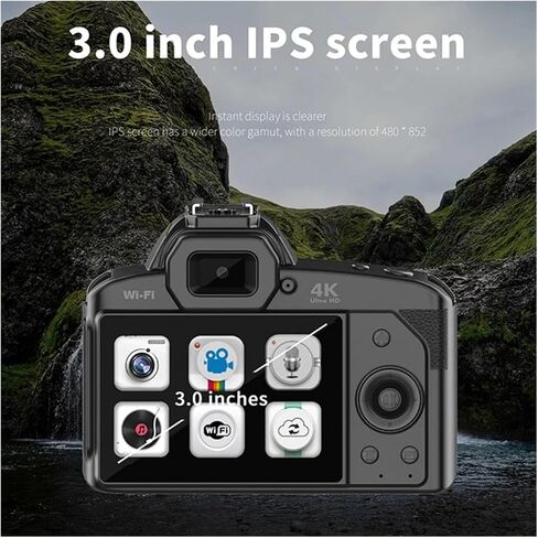 Professional Digital Camera HD 4K WiFi with 16X Zoom Night Vision with Microphone in Saudi Arabia
