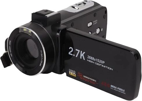 Digital Camera for Photography and 18X Zoom WiFi Webcam Compact Vlogging 3'' 270° Flip Screen Recorder in Saudi Arabia