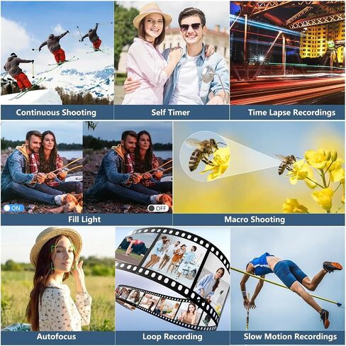 4K Compact Digital Photography Camera, 18x Zoom, Vintage vlog Video Recorder, 180° flip Screen, WiFi Webcam in Saudi Arabia