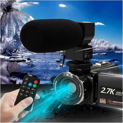Digital Camera for Photography and 18X Zoom WiFi Webcam Compact Vlogging 3'' 270° Flip Screen Recorder in Saudi Arabia