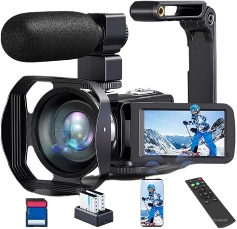 Pro Camcorder with 1 4K UHD CMOS Sensor Dual-Pixel AF 15x Optical Zoom and 600x Digital for Video Imaging in Saudi Arabia