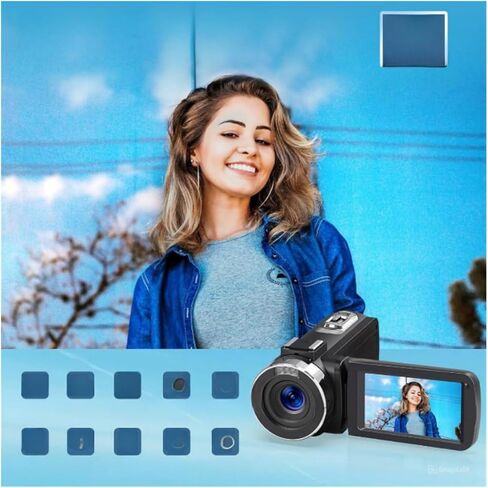 Pro Camcorder with 1 4K UHD CMOS Sensor Dual-Pixel AF 15x Optical Zoom and 600x Digital for Video Imaging in Saudi Arabia