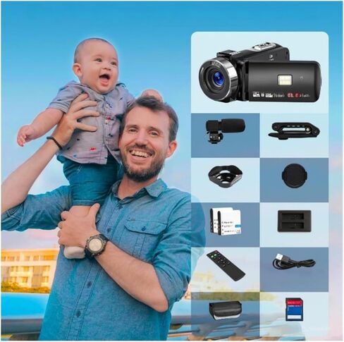 Pro Camcorder with 1 4K UHD CMOS Sensor Dual-Pixel AF 15x Optical Zoom and 600x Digital for Video Imaging in Saudi Arabia