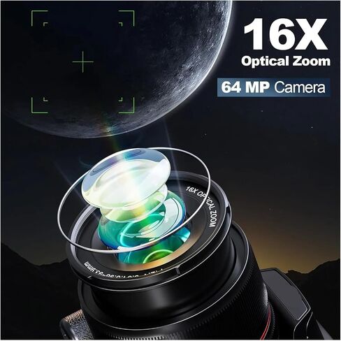 5K Digital Cameras for Photography 16X Optical Zoom Camera with WiFi & App Control, Vlogging with 180°Flipable Screen in Saudi Arabia