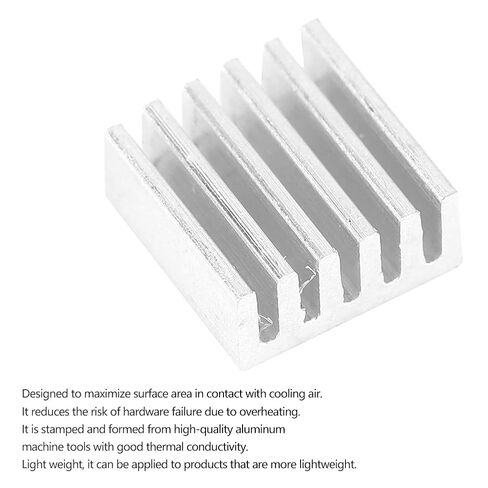 100PCS Aluminum Heat Sink 9 X 4 X 9mm Passive Coolers for Mos Module Transistor Power Supply Electron Tube Electronic Components in Saudi Arabia