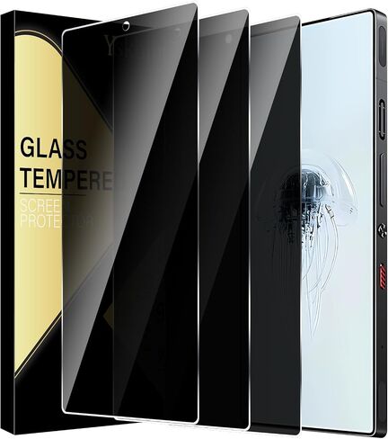 (3 Pack) for ZTE Nubia Red Magic 10 Pro / 10 Pro+/10 Air /10S Pro/ 10S Pro+ Privacy Screen Protector,Anti-Spy Tempered Glass flim,9H Hardness,Anti-Scratch, Case Friendly, Bubble Free in Saudi Arabia