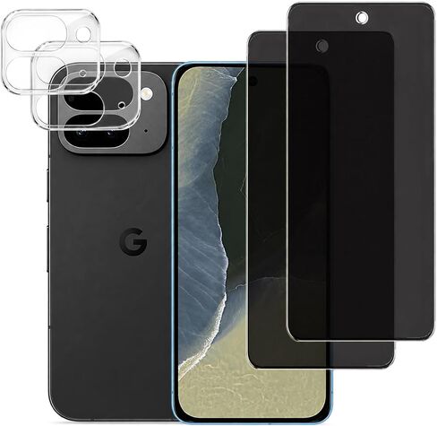 [4 Packs] for Google Pixel 11 Pro Fold Privacy Screen Protector [2 Packs] + Camera Lens Protector [2 Packs], Anti-Spy 9H Hardness Anti-Scratch Tempered Glass for Google Pixel 11 Pro Fold in Saudi Arabia