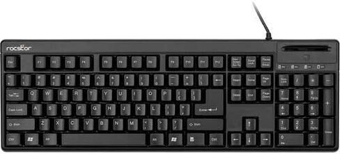 Rocstor KS20T 104-KEY Keyboard with Built-in Smart Card Reader - Common Access C in Saudi Arabia