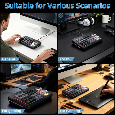 Koolertron One-Handed Mechanical Gaming Macro Keyboard in Kuwait