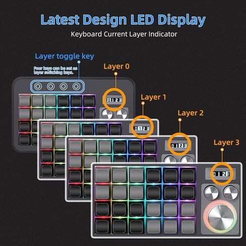 Koolertron One-Handed Mechanical Gaming Macro Keyboard in Kuwait