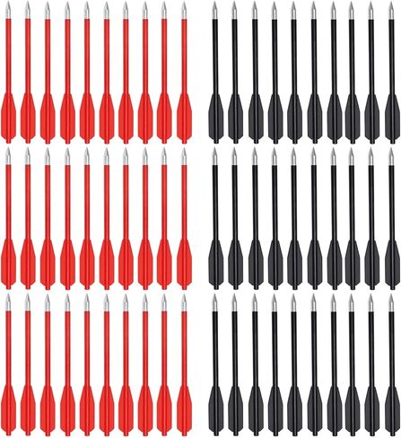 YLS 60PCS 6.25 Inch 50-80LB Mini Archery Crossbow Bolts Set with Sharp Metal Tip, Reusable Durable Arrow Dart for Shooting Target Practice, Small Hunting Game, Outdoor Fishing in Saudi Arabia
