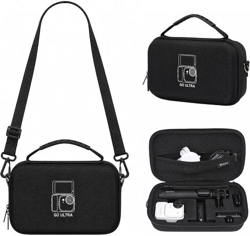 Carry Case for Insta360 Go Ultra Accessories, with Shoulder Strap Hard Case in Kuwait