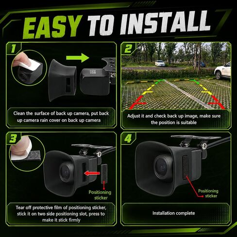 Silicone Backup Camera Rain Shield,Resists Rain,Snow,Sun,Dust Car Camera Rains Cover Maintains Clear Reversing Image,Universal Car Rear View Cameras Cover for Most Vehicles in Saudi Arabia