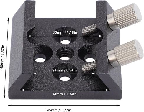 1pc Telescope Finder Mounting Bracket, Aluminum Alloy Secure Base for Stable Observations, Silver Material in Saudi Arabia