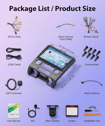 Rimoody 4G+64G Car Stereo for Ford Escape 2007-2012 Physical Buttons in Kuwait