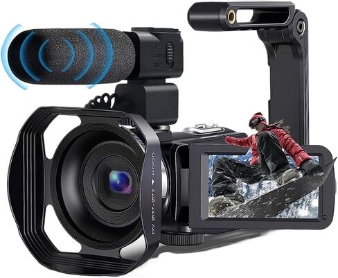 4K Digital Camera for Photography 48MP Compact Vlogging 3 inch Rotatable Touch Screen'' 270° Flip Screen with Flash(AC-254 Standard) in Saudi Arabia