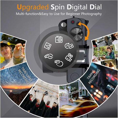 Digital Camera 4K 48MP Autofocus WiFi Photography Support No Battery Use Suitable for Beginners in Saudi Arabia