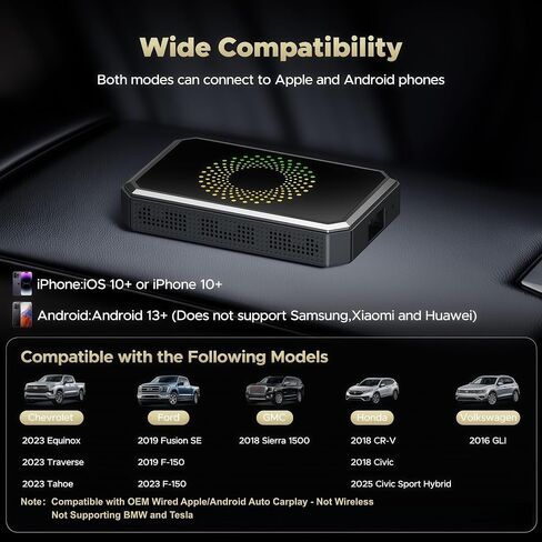 TOGUARDGO Wireless Carplay Adapter 3-1 Magic AI Box with YouTube TikTok in Saudi Arabia
