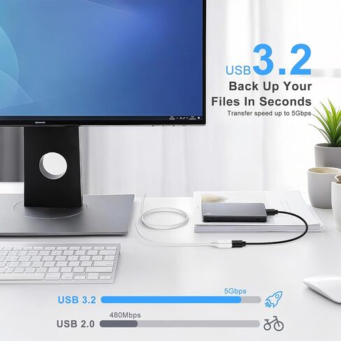 USB Extension Cable,6FT White USBA Male to Female Extension Cable,High Speed USB 3.0 USBCord Extender Printer Cable to USB 5Gbps Data Transfer for Keyboard, Mouse,Playstation,Xbox,Flash Drive,Printer in Kuwait